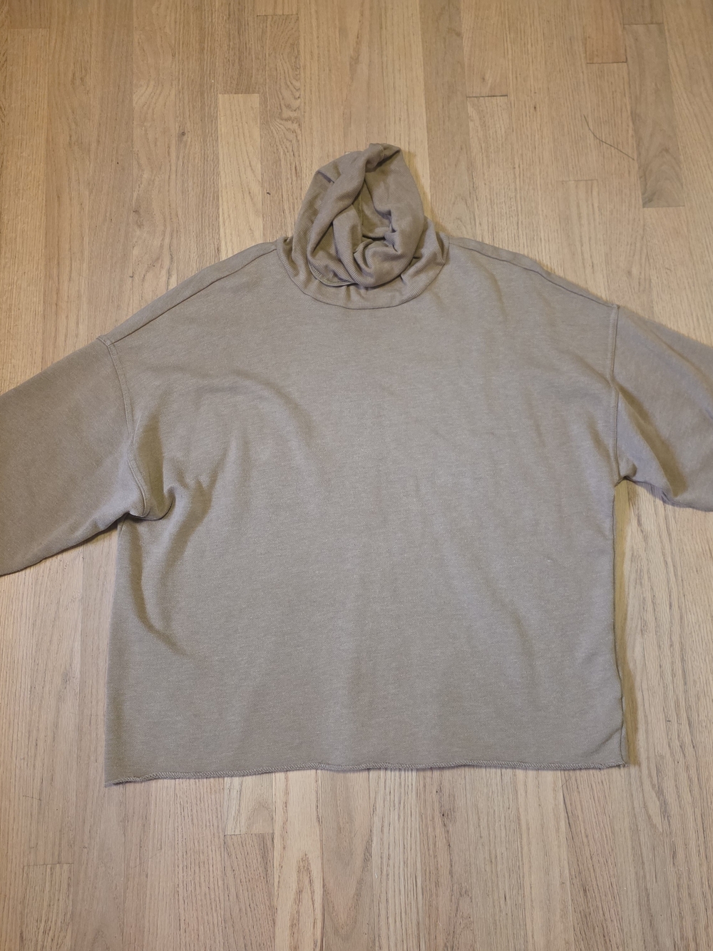 aerie Women's Turtleneck Sweater in Taupe